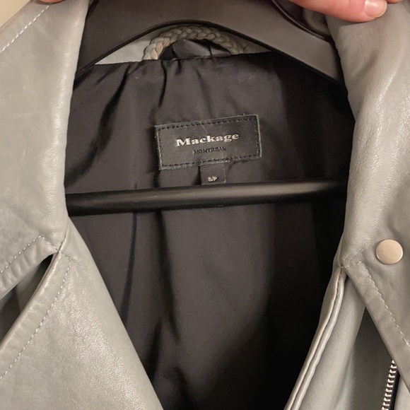 Sage Green Mackage Biker Jacket Size small - Picture 2 of 7